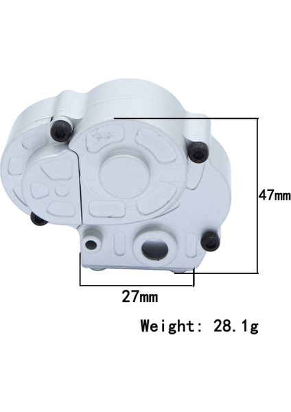 Metal Şanzıman Muhafazası Şanzıman Konut Seti Eksenel UTB18 Capra 1/18 Rc Paletli Araba Yükseltme Parçaları Aksesuarları, 2 (Yurt Dışından)