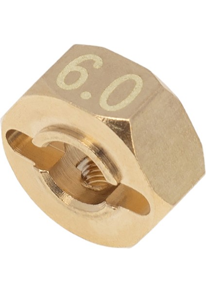 Pirinç 12MM Altıgen Tekerlek Hub Genişletilmiş Adaptör Eksenel SCX10 Iıı CC01 Wraıth RR10 Redcat Gen8 1/10 Rc Paletli Araba, 6mm (Yurt Dışından)