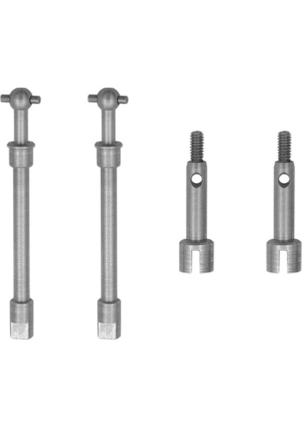 Eksenel SCX24 90081 Model Araba Ön ve Arka Direksiyon Tahrik Mili Cvd Köpek Kemik Fincan Aks Arkadan Çekişli Motosiklet Mili (Yurt Dışından)