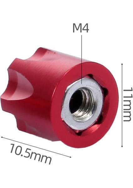 4 Adet Metal Rc Araba Jant Jant Kapağı M4 Somun 1/10 Rc Paletli Eksenel SCX10 90046 Traxxas Trx4 D90 Mst Yükseltme Parçaları, 2 (Yurt Dışından)