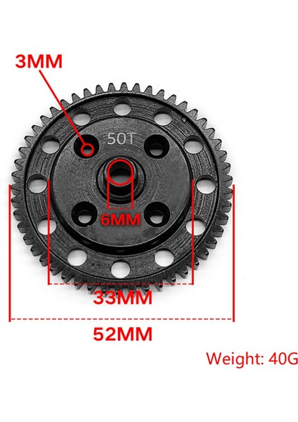 Arrma Kraton Catun 1/8 Exb Off-Road Oyuncak Çerçevesi 50 T Dalga Kutusu Metal Büyük Dişli Orta Karbon Çelik (Yurt Dışından)