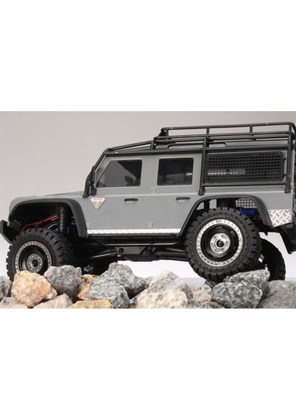 Metal Çelik Yan Çizilmez Plaka Trim Dekoratif Levha Traxxas TRX4M Defender 1/18 Rc Araba Yükseltme Parçaları, 2 (Yurt Dışından)