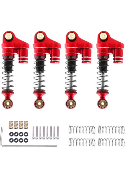 SCX24 Axı 90081 1/24 Rc Paletli Araç Tüm Metal Amortisör Kiti, Modifiye ve Yükseltilmiş Aksesuarlar Için (Yurt Dışından)