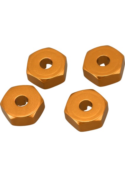 Alüminyum Alaşımlı 12MM Birleştirici Tekerlek Hub Hex Adaptörü Yükseltmeler Wltoys 144001 1/14 Rc Araba Yedek Parçaları, Sarı (Yurt Dışından)