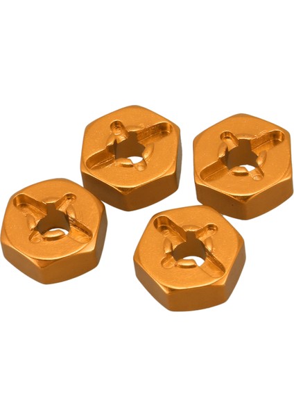 Alüminyum Alaşımlı 12MM Birleştirici Tekerlek Hub Hex Adaptörü Yükseltmeler Wltoys 144001 1/14 Rc Araba Yedek Parçaları, Sarı (Yurt Dışından)