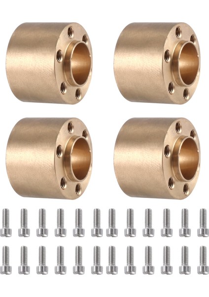4 Adet Pirinç 12MM Tekerlek Altıgen Hub Genişletme Adaptörü 1.9 2.2 Jant 1/10 Rc Paletli Eksenel SCX10 Traxxas TRX4,15MM (Yurt Dışından)