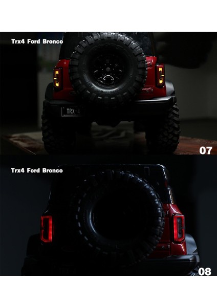 LED Işık Sistemi Ön ve Arka Lamba Grubu Traxxas Trx4 2021 Bronco 1/10 Rc Paletli Araba Dönüş Sinyalleri Fren Lambaları (Yurt Dışından)