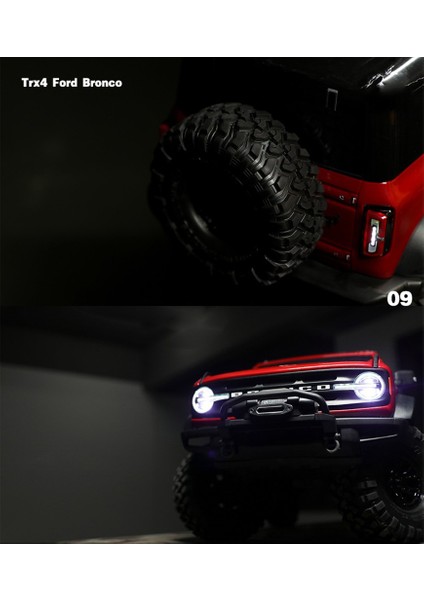 LED Işık Sistemi Ön ve Arka Lamba Grubu Traxxas Trx4 2021 Bronco 1/10 Rc Paletli Araba Dönüş Sinyalleri Fren Lambaları (Yurt Dışından)