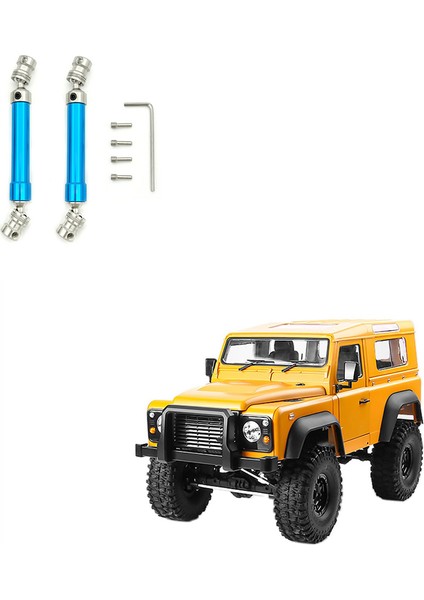 2 Adet Metal Tahrik Mili Şanzıman Cvd MN999 Mn 999 Defender D90 1/10 Rc Araba Yükseltme Parçaları Aksesuarları, Mavi (Yurt Dışından)