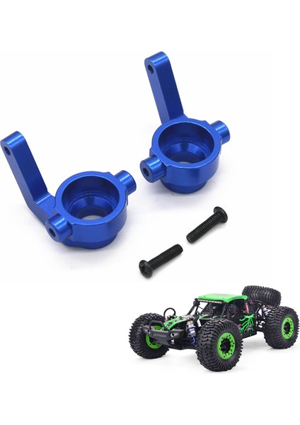 Metal Ön Direksiyon Blokları Direksiyon Bardakları Zd Racing Dbx-10 DBX10 1/10 Rc Araba Yükseltme Parçaları Aksesuarları, Mavi (Yurt Dışından)