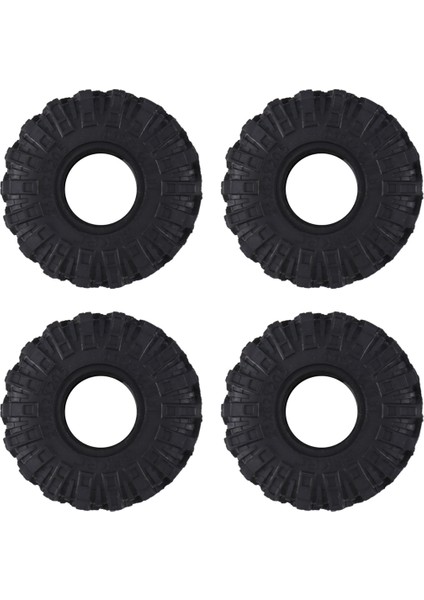 4 Adet 62MM 1.0 Inç Jant Lastikleri Yumuşak Çamur Arazi Kauçuk Lastikler 1/24 Rc Paletli Araba Eksenel SCX24 Gladyatör Bronco Parçaları (Yurt Dışından)