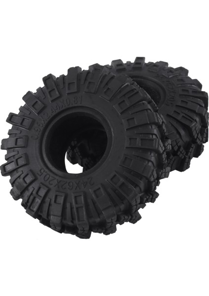 4 Adet 62MM 1.0 Inç Jant Lastikleri Yumuşak Çamur Arazi Kauçuk Lastikler 1/24 Rc Paletli Araba Eksenel SCX24 Gladyatör Bronco Parçaları (Yurt Dışından)