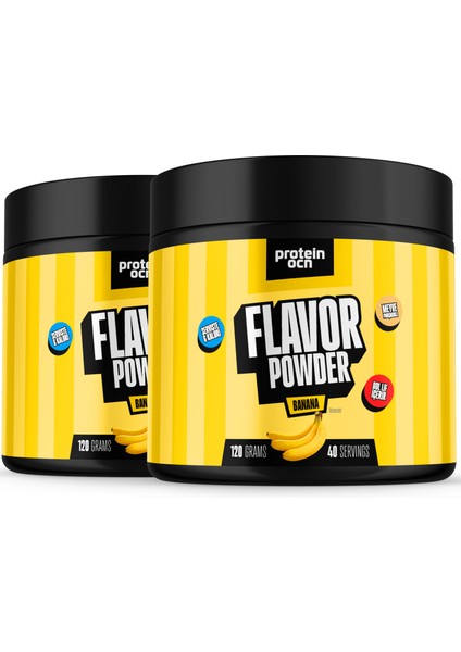 Flavor Powder - Muz - 120 gr x 2 Adet