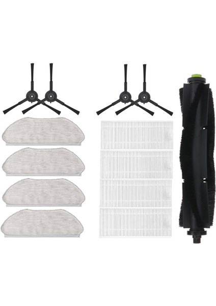 13 Adet Ana Yan Fırça Paspas Bezi Hepa Filtre 360X100/X100MAX Robotlu Süpürge Yedek Aksesuarlar (Yurt Dışından)