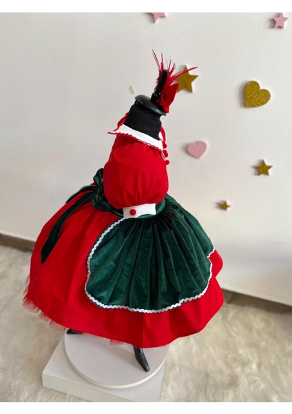 Noel Baba Kostümü - Küçük Çocuk ve Kız Çocukları Için Noel Elbisesi, Şenlikli Noel Temalı Kıyafet, Cadılar Bayramı Kostümü