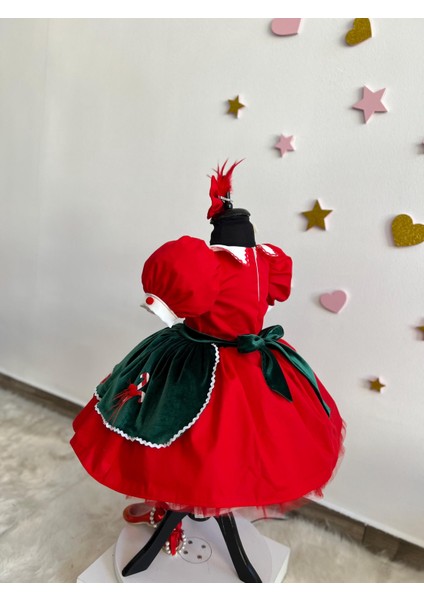 Noel Baba Kostümü - Küçük Çocuk ve Kız Çocukları Için Noel Elbisesi, Şenlikli Noel Temalı Kıyafet, Cadılar Bayramı Kostümü