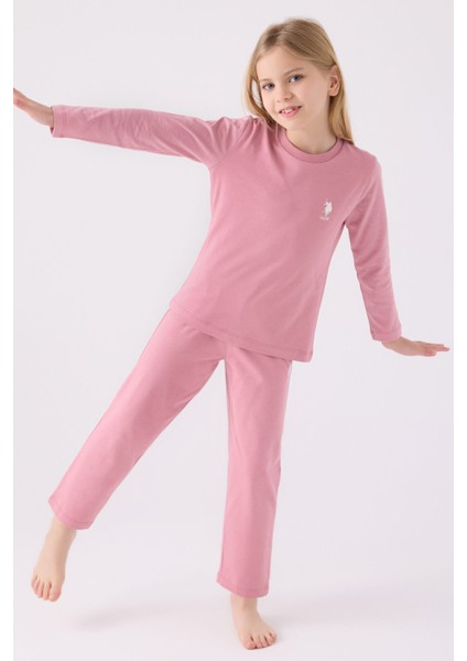 Kız Çocuk Leylak Pijama Takımı