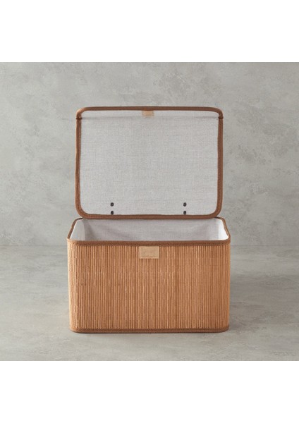 Hardwood Bambu Saklama Kutusu 33X23X20 cm Kahve