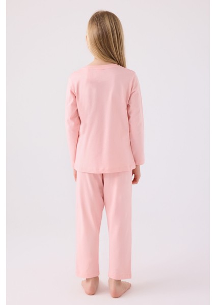 Kız Çocuk Toz Pembe Pijama Takımı indirimleri