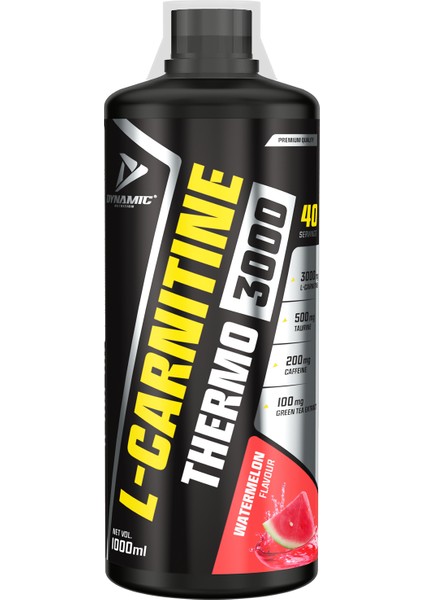 L-carnitine Thermo 3000 - 1000 ml - Karpuz Aromalı - 40 Servis - L-karnitin