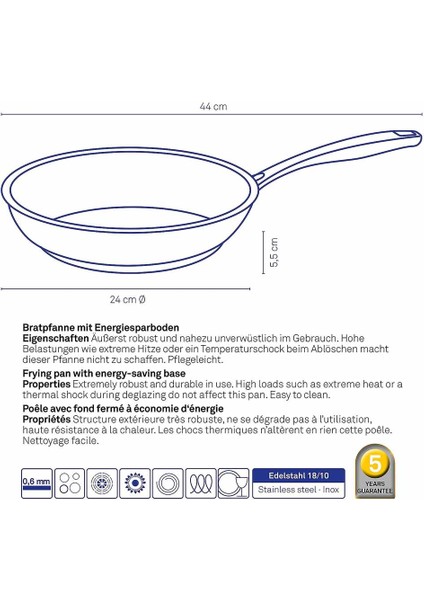 Flavoria Çelik Kızartma Tavası 24 cm indirimleri