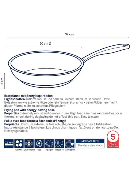Flavoria Çelik Kızartma Tavası 20 cm indirimleri