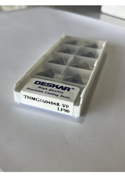 10 Adet TNMG160404R-VF LF90 Cermet Tornalama Uçları Son İşlem İçin