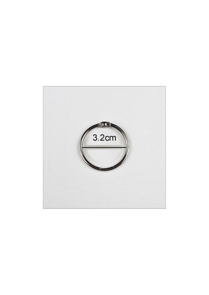 32MM Tarzı 4 Parça Metal Halka Bağlayıcı Kendin Yap Albümler Gevşek Yapraklı Kitap Halkaları Açma Ofis Bağlama Malzemeleri (Yurt Dışından)