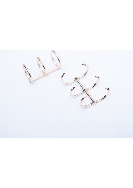 4 Adet 2cm Gümüş Stil Metal Gevşek Yaprak Demir Bölünmüş Menteşeli Halkalar Scrapbooking Cilt Albüm Takvim Pratik Defter Gevşek Yaprak Bağlayıcı 3-Halka (Yurt Dışından)