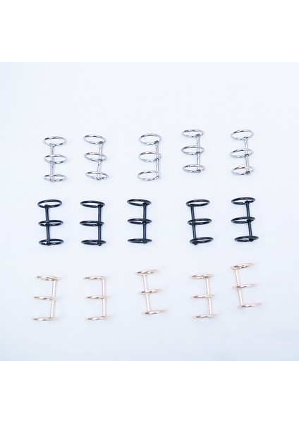 4 Adet 2cm Gümüş Stil Metal Gevşek Yaprak Demir Bölünmüş Menteşeli Halkalar Scrapbooking Cilt Albüm Takvim Pratik Defter Gevşek Yaprak Bağlayıcı 3-Halka (Yurt Dışından)