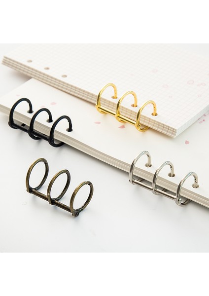 2 Adet Siyah Stil Yaratıcı Metal Gevşek Yaprak Kitap Bağlayıcı Menteşeli Halkalar Albüm Metal Halka Bağlayıcı Masa Takvimi Daire (Yurt Dışından) modelleri