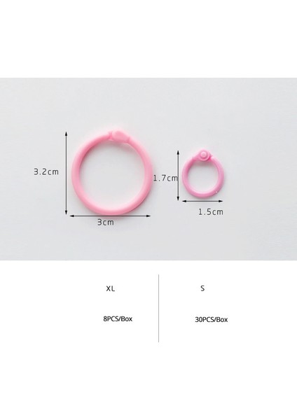 Mavi Stil 2 Kutu Yaratıcı Plastik Çok Fonksiyonlu Yuvarlak Halka Dıy Albümler Gevşek Yapraklı Kitap Bağlayıcı Hoops Ofis Bağlama Malzemeleri (Yurt Dışından) fırsatları