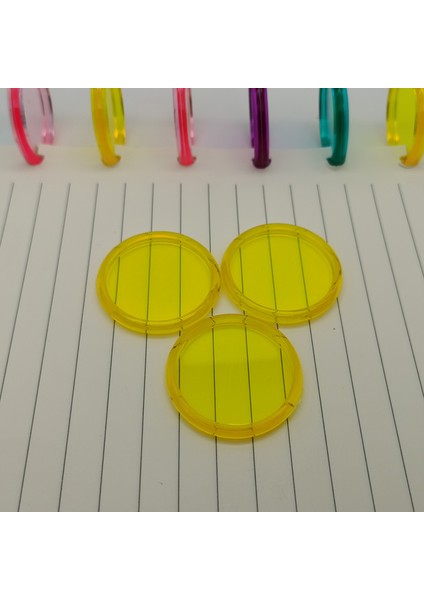 Sarı Stil Yeni Plastik Bağlama Halkaları Spiral Bağlama Tokası 360 Derece Kendin Yap Defter Döner Disk Ofis Bağlama Malzemeleri (Yurt Dışından)