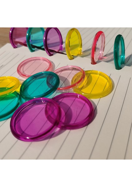 Sarı Stil Yeni Plastik Bağlama Halkaları Spiral Bağlama Tokası 360 Derece Kendin Yap Defter Döner Disk Ofis Bağlama Malzemeleri (Yurt Dışından)
