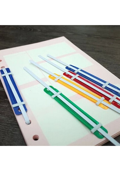 10 x Metal Tarzı Ofis Dosyaları Için 8cm Metal Plastik 2 Delikli Kağıt Tutucu Bağlama Klipsi Kağıt Halkası Bağlayıcı Şerit (Yurt Dışından) modelleri