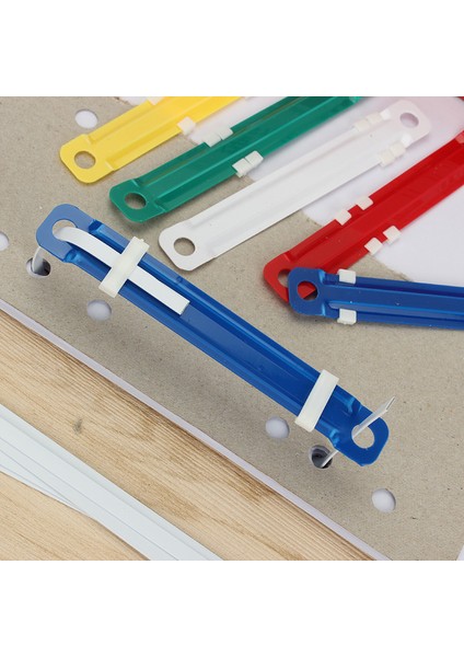 10 x Metal Tarzı Ofis Dosyaları Için 8cm Metal Plastik 2 Delikli Kağıt Tutucu Bağlama Klipsi Kağıt Halkası Bağlayıcı Şerit (Yurt Dışından) fırsatları