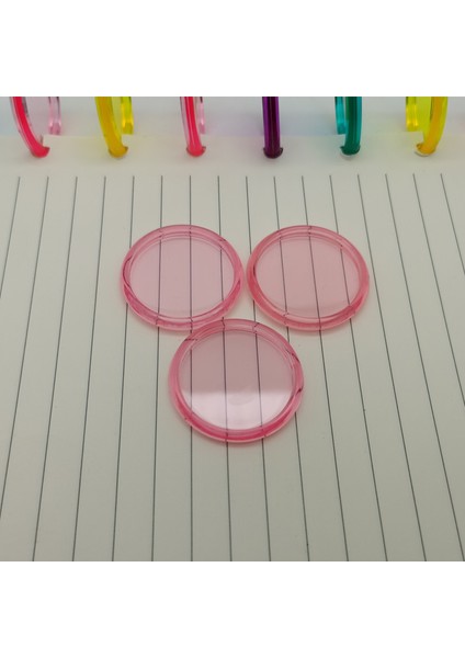Pembe Tarzı Yeni Plastik Bağlama Halkaları Spiral Bağlama Tokası 360 Derece Kendin Yap Defter Döner Disk Ofis Bağlama Malzemeleri (Yurt Dışından)
