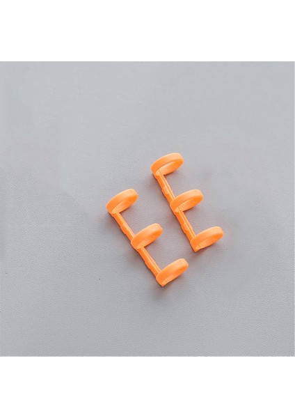 2 Adet Plastik Turuncu Tarzı Yaratıcı Metal Gevşek Yaprak Kitap Bağlayıcı Menteşeli Halkalar Albüm Metal Halka Bağlayıcı Masa Takvimi Daire (Yurt Dışından)