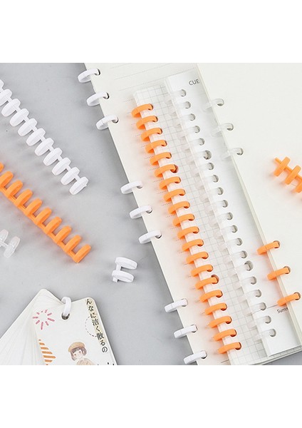 Bk Tarzı 30 Delikli Gevşek Yapraklı Plastik Spiral Halka Yaylı Spiral Halkalar A4 A5 A6 Kağıt Defter Kırtasiye Ofis Malzemeleri (Yurt Dışından)
