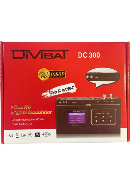 DC-300 Tek Kanal Qam Dvb-C Encoder Modülatör