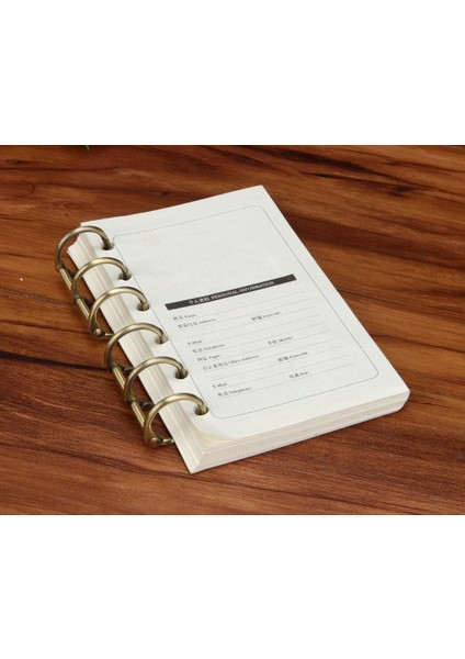 Mavi Stil 3 Halkalı Altın Renkli Defter Bağlama Halkası Açık Halka Gevşek Düğme Bağlama Kelepçe Takvim Bağlama Yüzük Bağlama Halkası (Yurt Dışından)