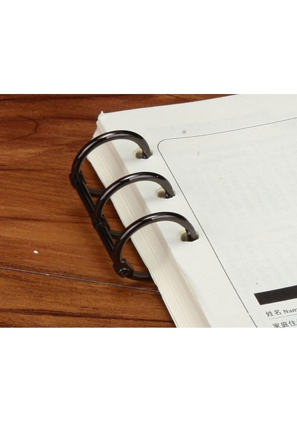 Açık Gri Tarzı 3 Halkalı Altın Renkli Defter Bağlama Halkası Açık Halka Gevşek Düğme Bağlama Kelepçe Takvim Bağlama Yüzük Bağlama Halkası (Yurt Dışından)