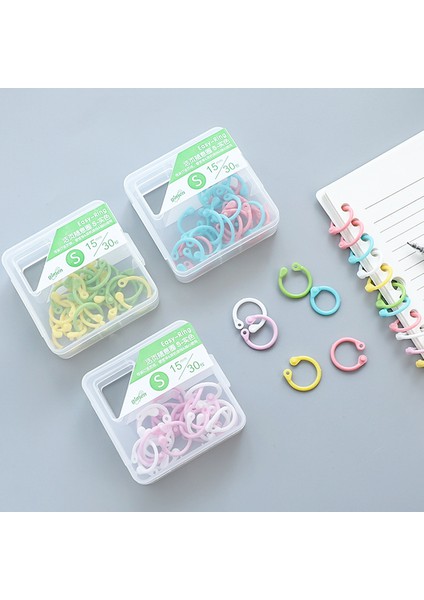 Bordo Tarzı 2 Kutu Yaratıcı Plastik Çok Fonksiyonlu Yuvarlak Halka Dıy Albümler Gevşek Yapraklı Kitap Bağlayıcı Hoops Ofis Bağlama Malzemeleri (Yurt Dışından) fiyatları