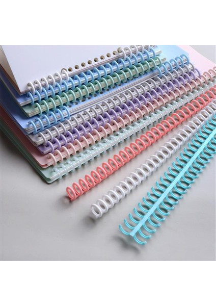 Yeşil Stil Delikler Daireler Yüzük Spiral Defter Bağlama Çapı Scrapbook Albüm Cetvel Spiral A4 Defter Bağlama Klipsleri (Yurt Dışından)
