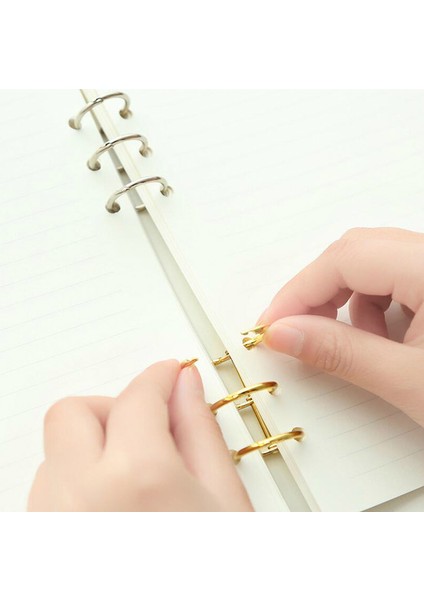 Bronz Tarzı Defter Albümü Scrapbook Klipsler Ofis Bağlayıcı Için 3 Halka Metal Spiralize Kitap Bağlayıcı 2 Adet (Yurt Dışından) modelleri