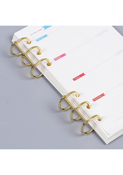 Altın Tarzı Halka Defter Kağıt Albüm Kitap Cilt Takvim Metin Defteri Klipler El Sanatları Fotoğraf Planlayıcı Halkaları (Yurt Dışından)