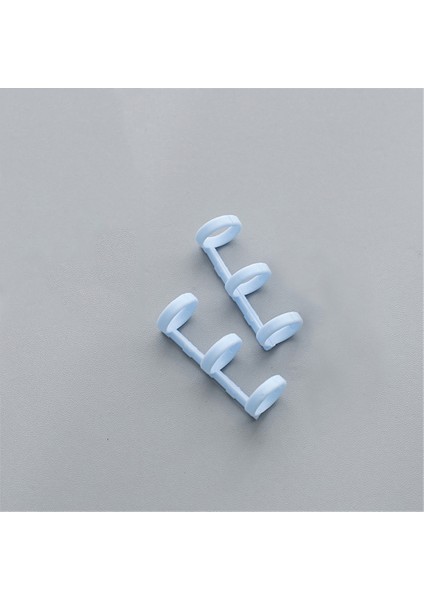 2 Adet Plastik Mavi Stil Yaratıcı Metal Gevşek Yaprak Kitap Bağlayıcı Menteşeli Halkalar Albüm Metal Halka Bağlayıcı Masa Takvimi Daire (Yurt Dışından)