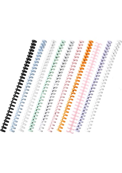 Siyah Stil Delikler Daireler Halka Loose-Leaf Kağıt Kitap Scrapbook Albüm Cilt Spiral A4 Defter Bağlantı Klipsleri - (Yurt Dışından)