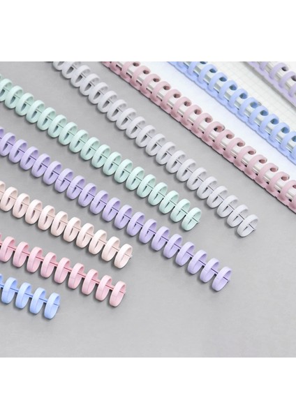 Siyah Stil Delikler Daireler Halka Loose-Leaf Kağıt Kitap Scrapbook Albüm Cilt Spiral A4 Defter Bağlantı Klipsleri - (Yurt Dışından)