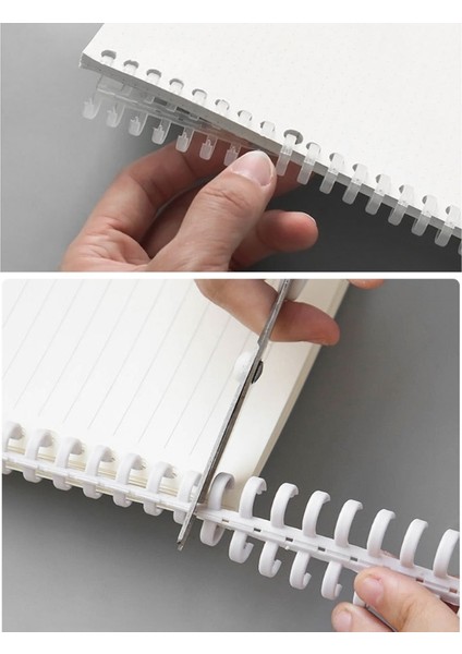 W Stili Delikler Daireler Halka Spiral A4 Defter Bağlama Klipsleri Gevşek Yapraklı Kitap Defter Albüm Bağlayıcı (Yurt Dışından) indirimleri